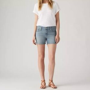 Levi’s Mid Length Denim Shorts 24 Medium Wash Blue Jean Casual Summer Classic